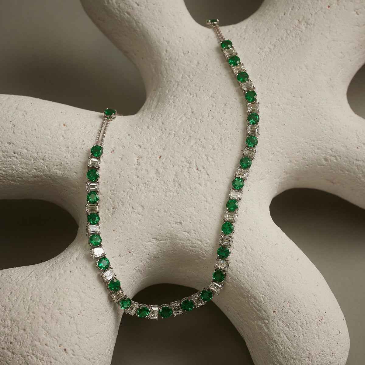 TATIANA Emerald and Diamond Necklace POA