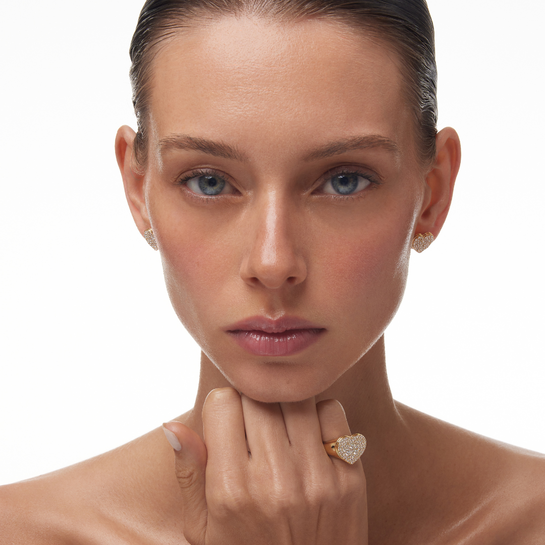 CAVIAR HEART Diamond Ring