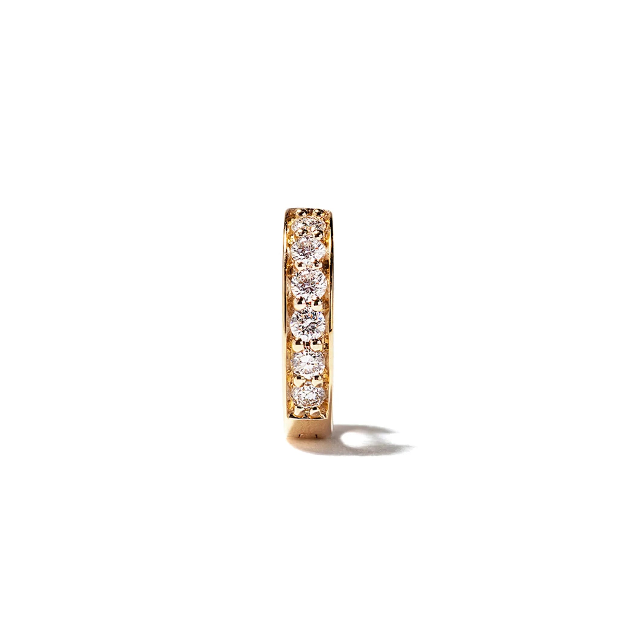 IRINA Diamond Huggie Hoop Earrings Pair