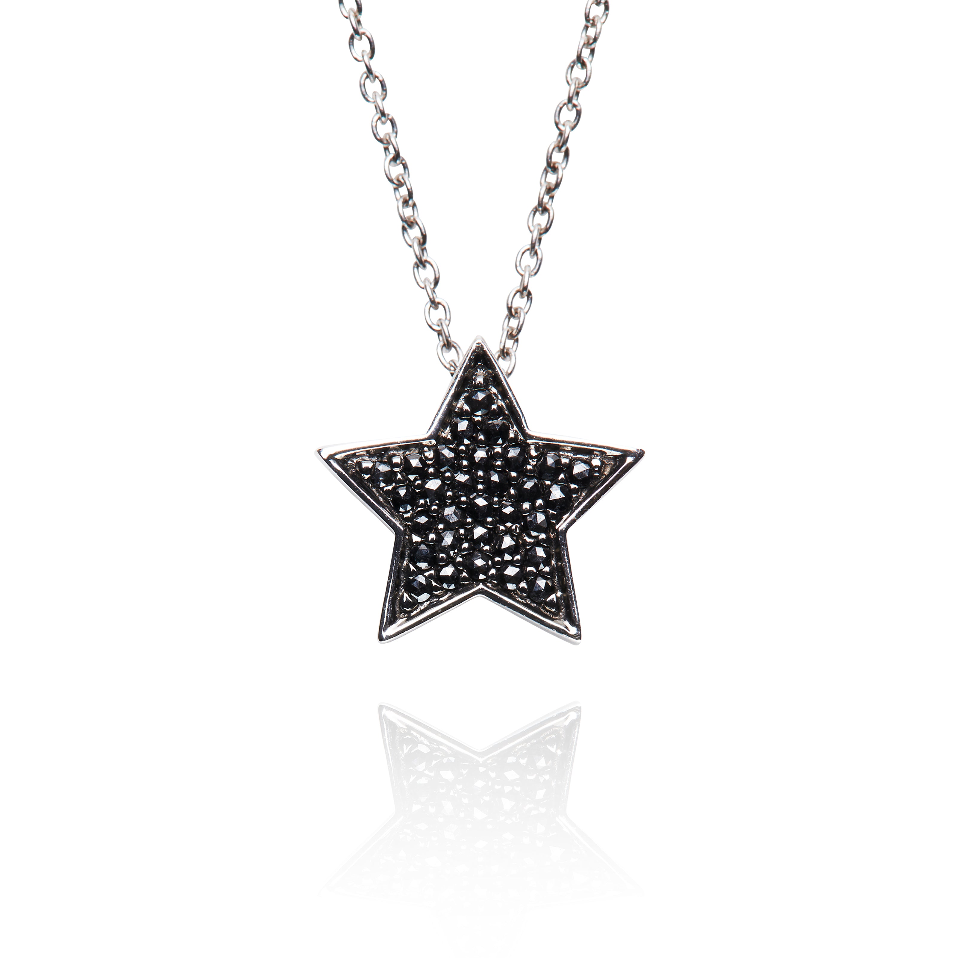 STASIA Star Black Diamond Necklace