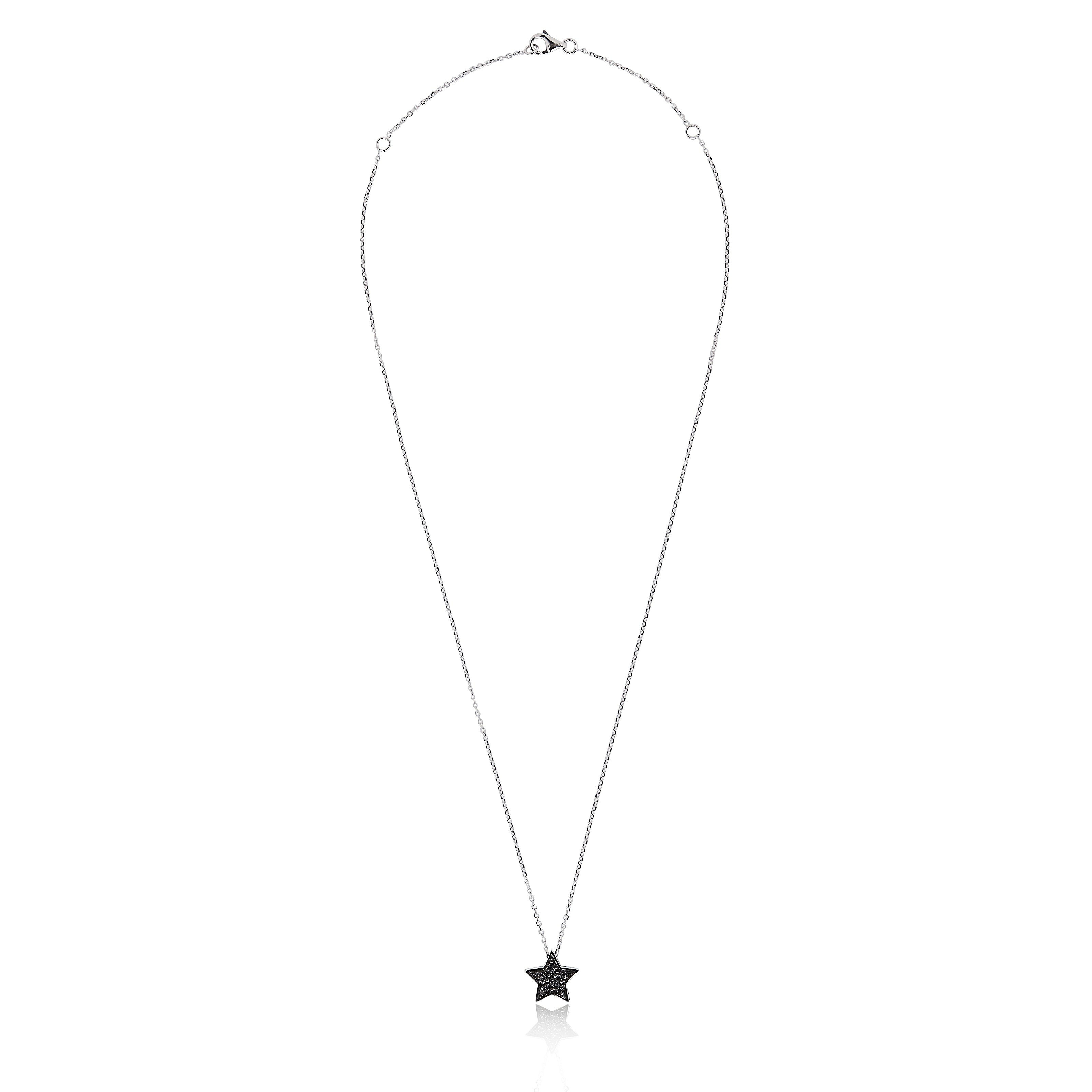 STASIA Star Black Diamond Necklace