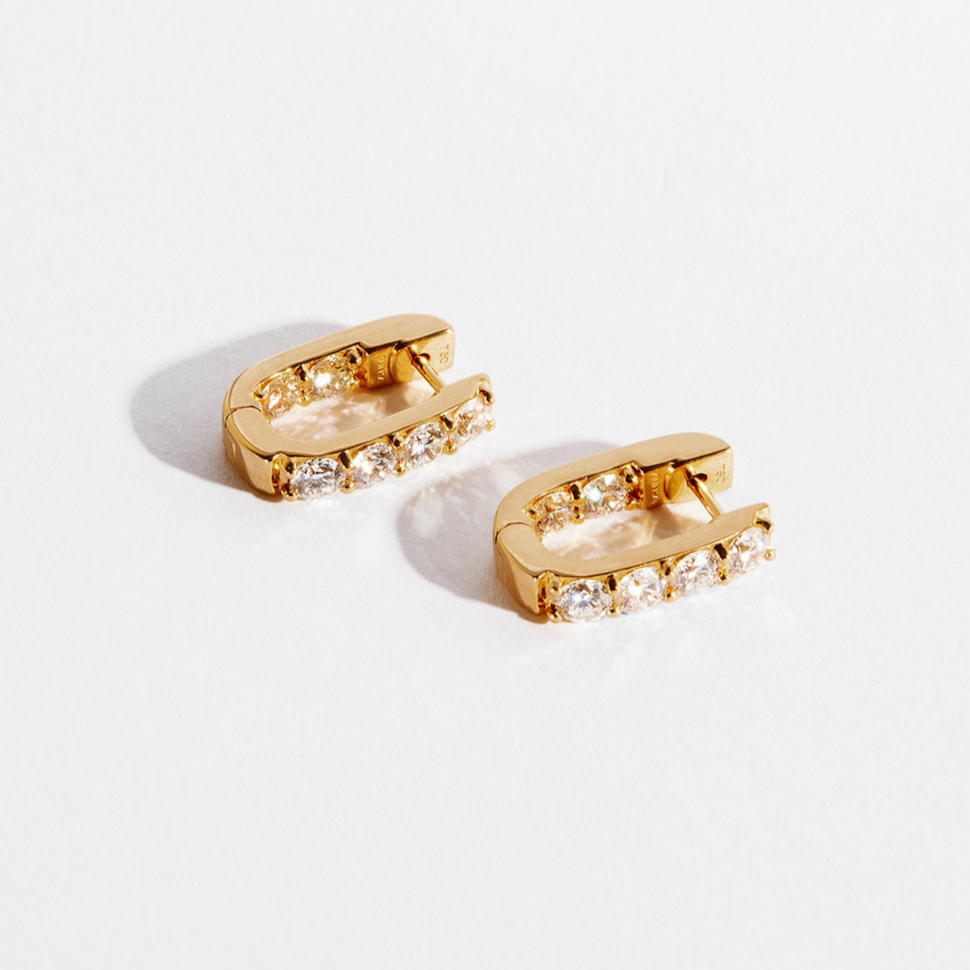 LINKA Grande Diamond Earrings Pair