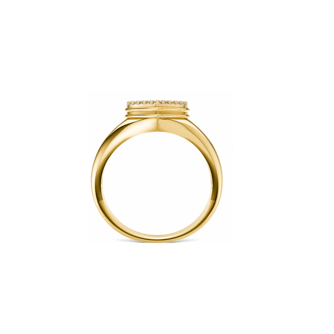 CAVIAR HEART Mini Diamond Ring