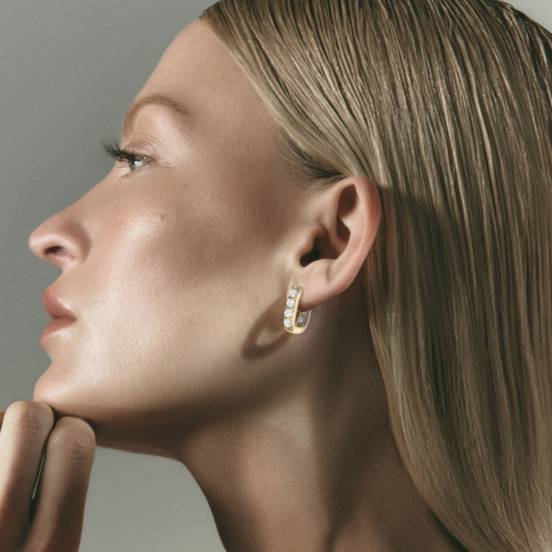 LINKA Grande Diamond Earrings Pair