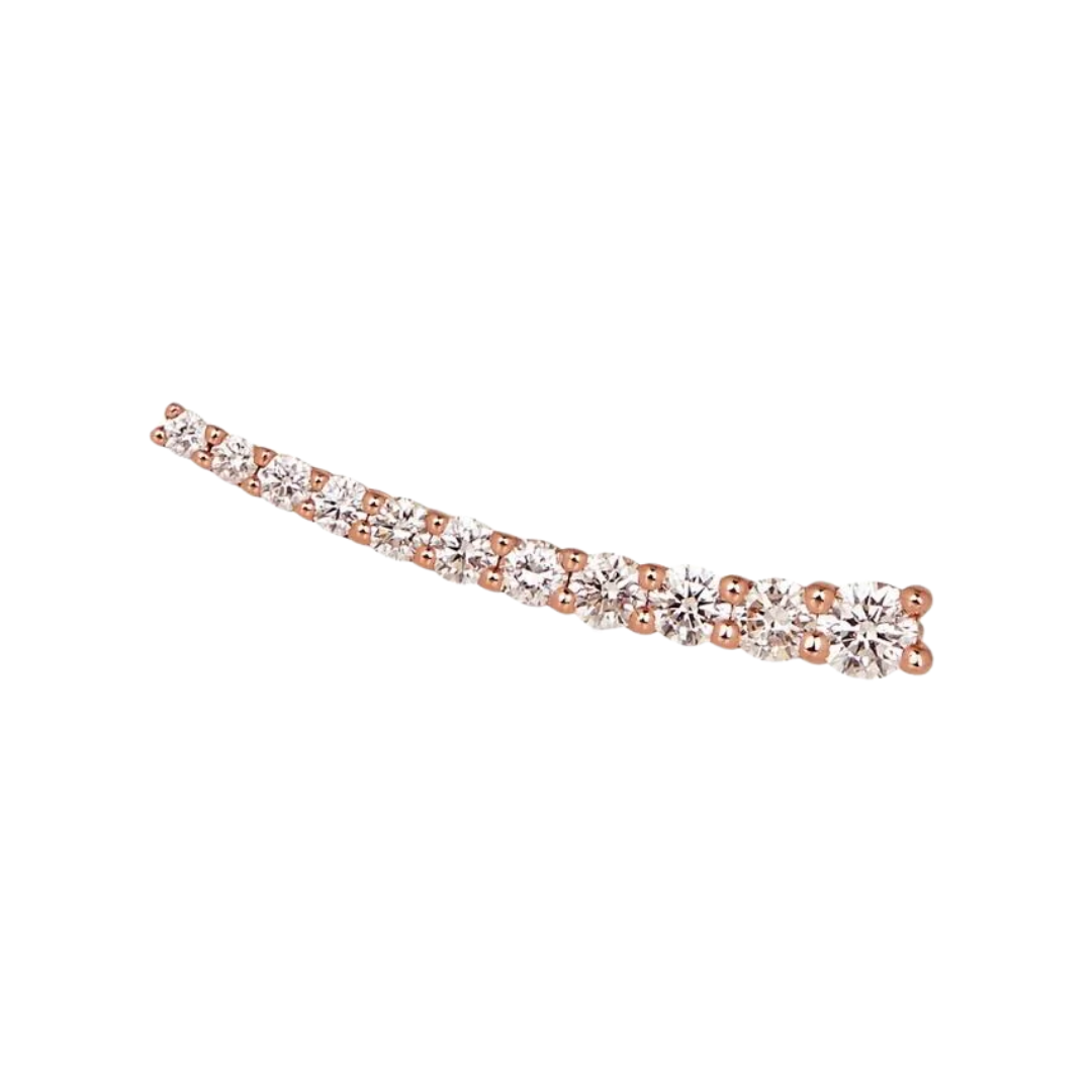 DASHA Superfine Diamond Ear Cuff Single