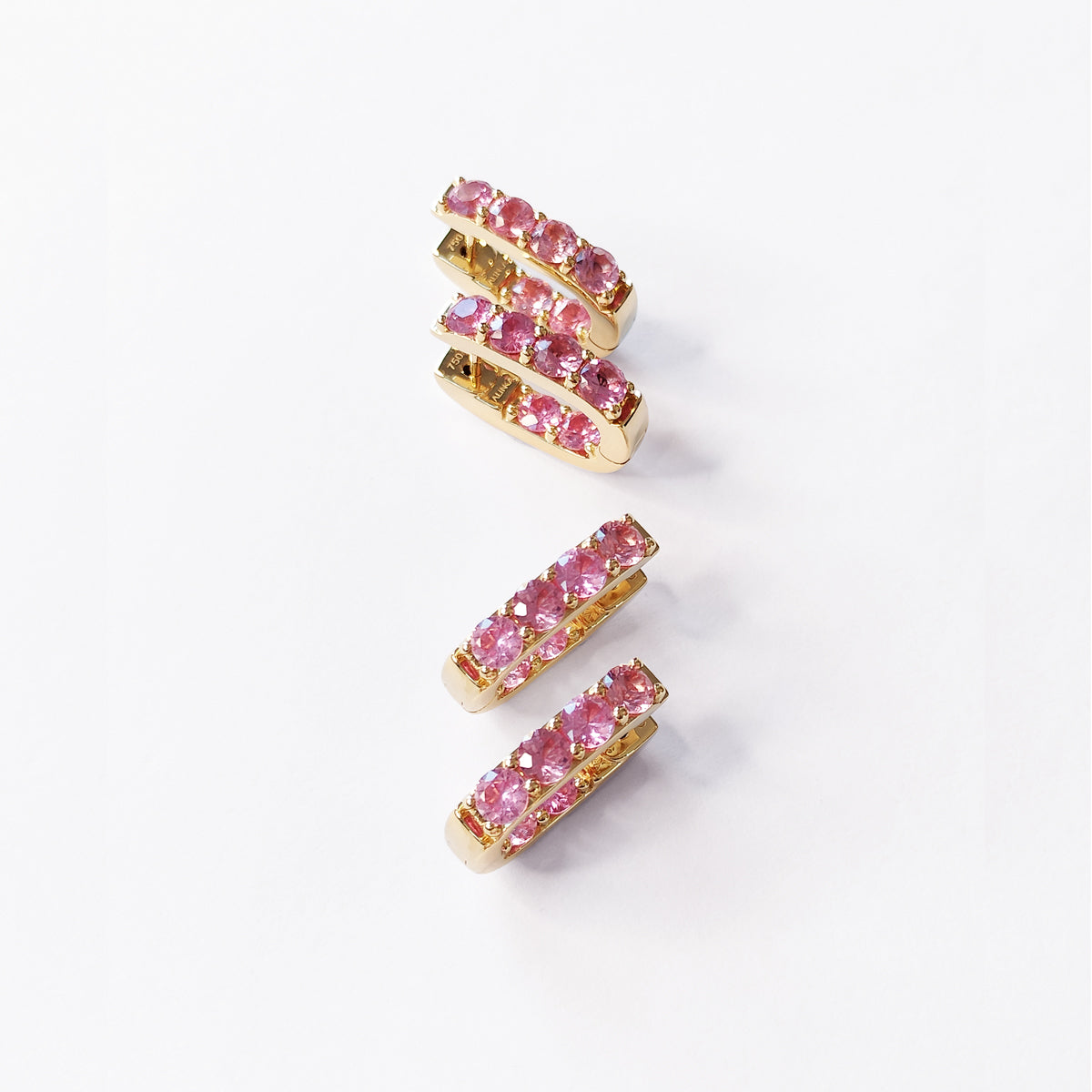 Pink Sapphire LINKA Grande Earrings