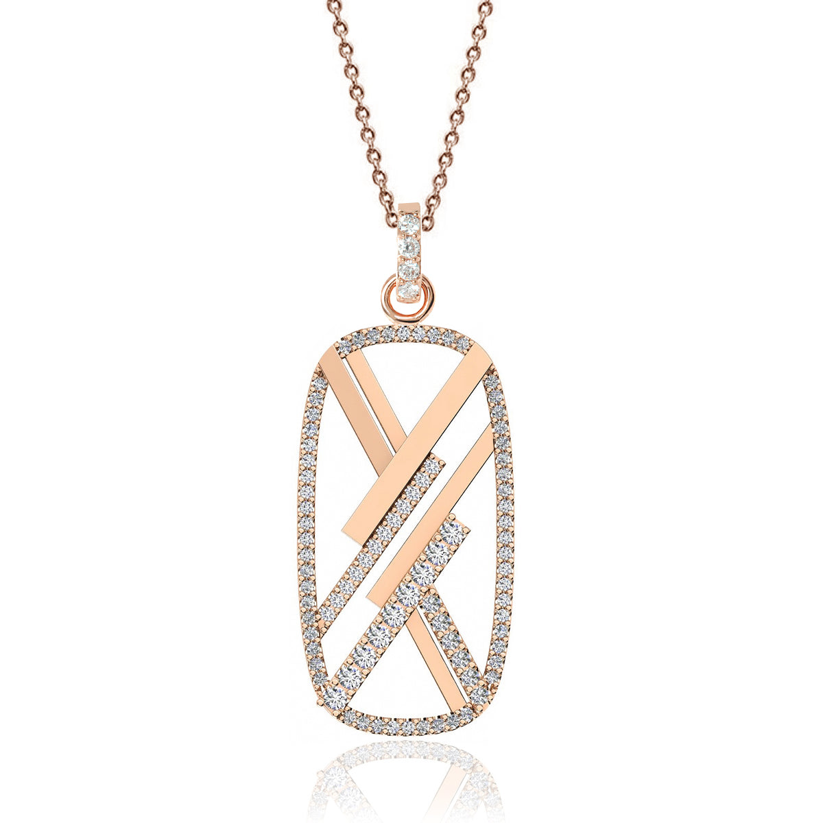 KATIA X Diamond Medallion Necklace