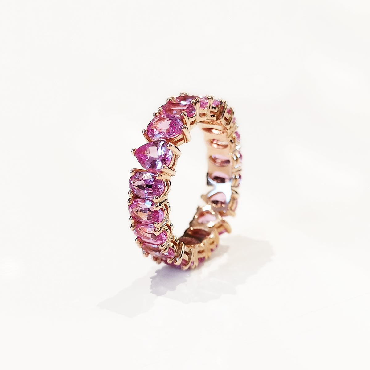 Pink Sapphire ETERNITY Ring