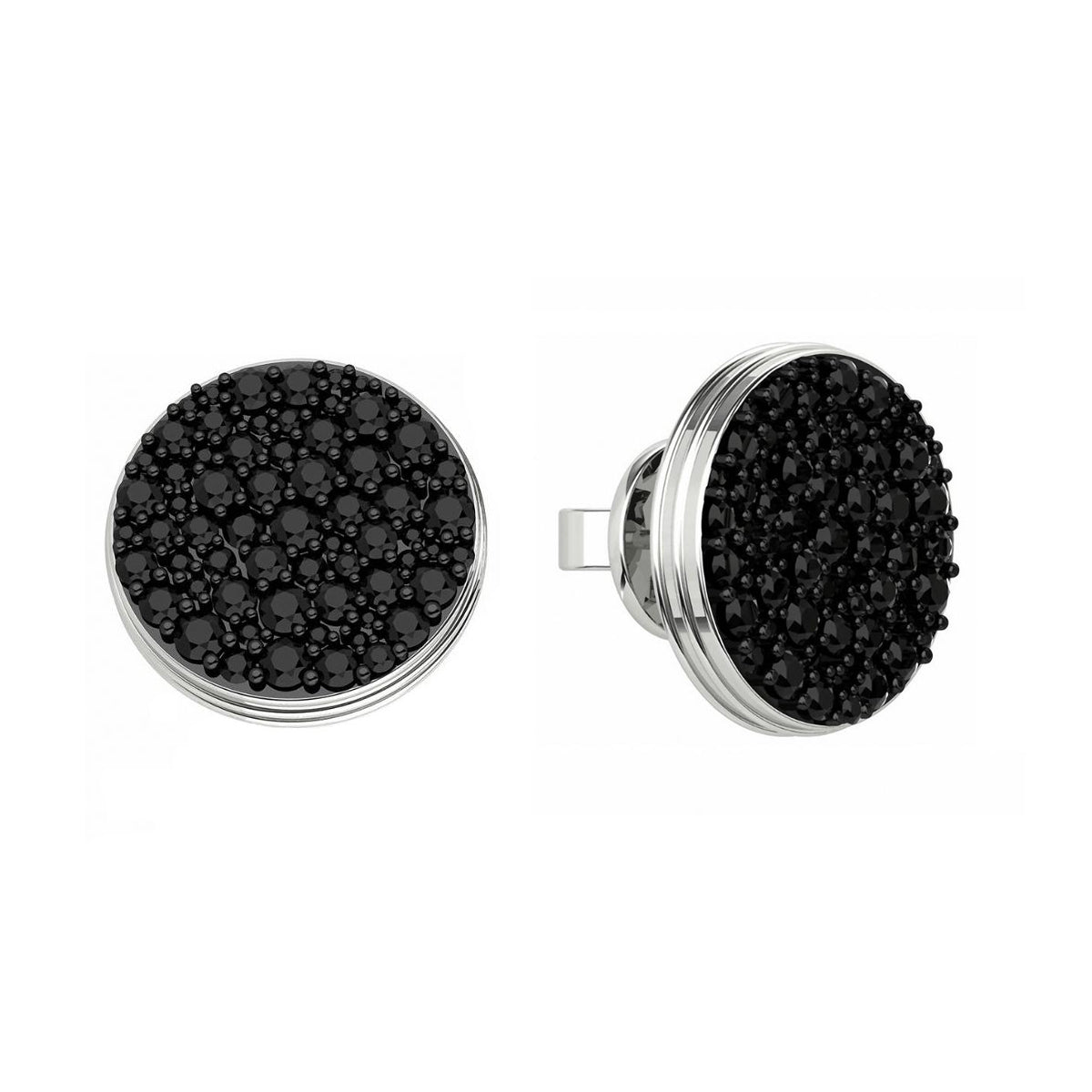 BLACK CAVIAR Black Diamond Stud Earrings Pair