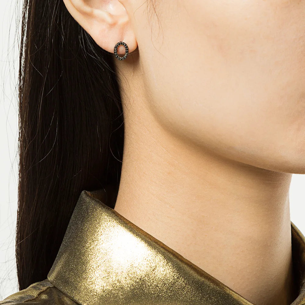 CLOUD Black Diamond Stud Earring Single