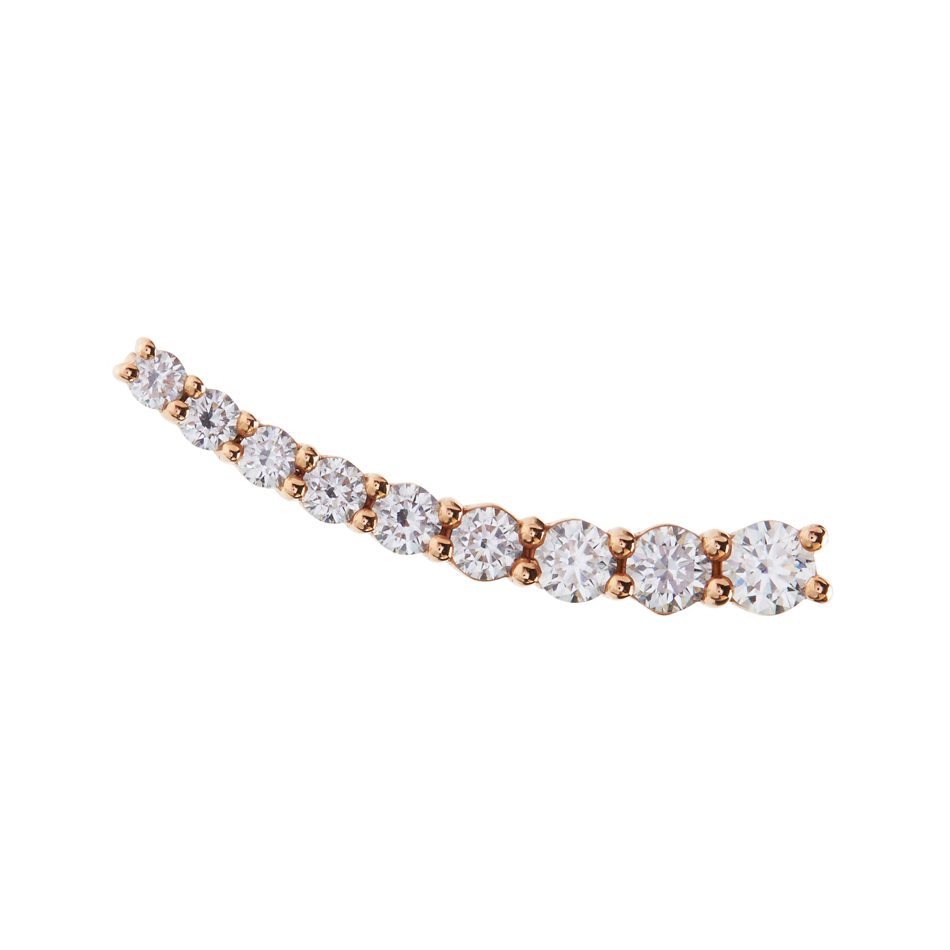 DASHA Large Diamond Ear Cuff Single