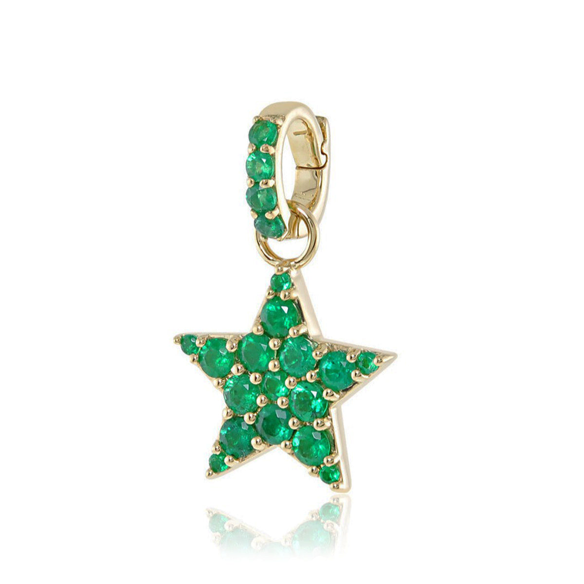 Emerald STAR Charm