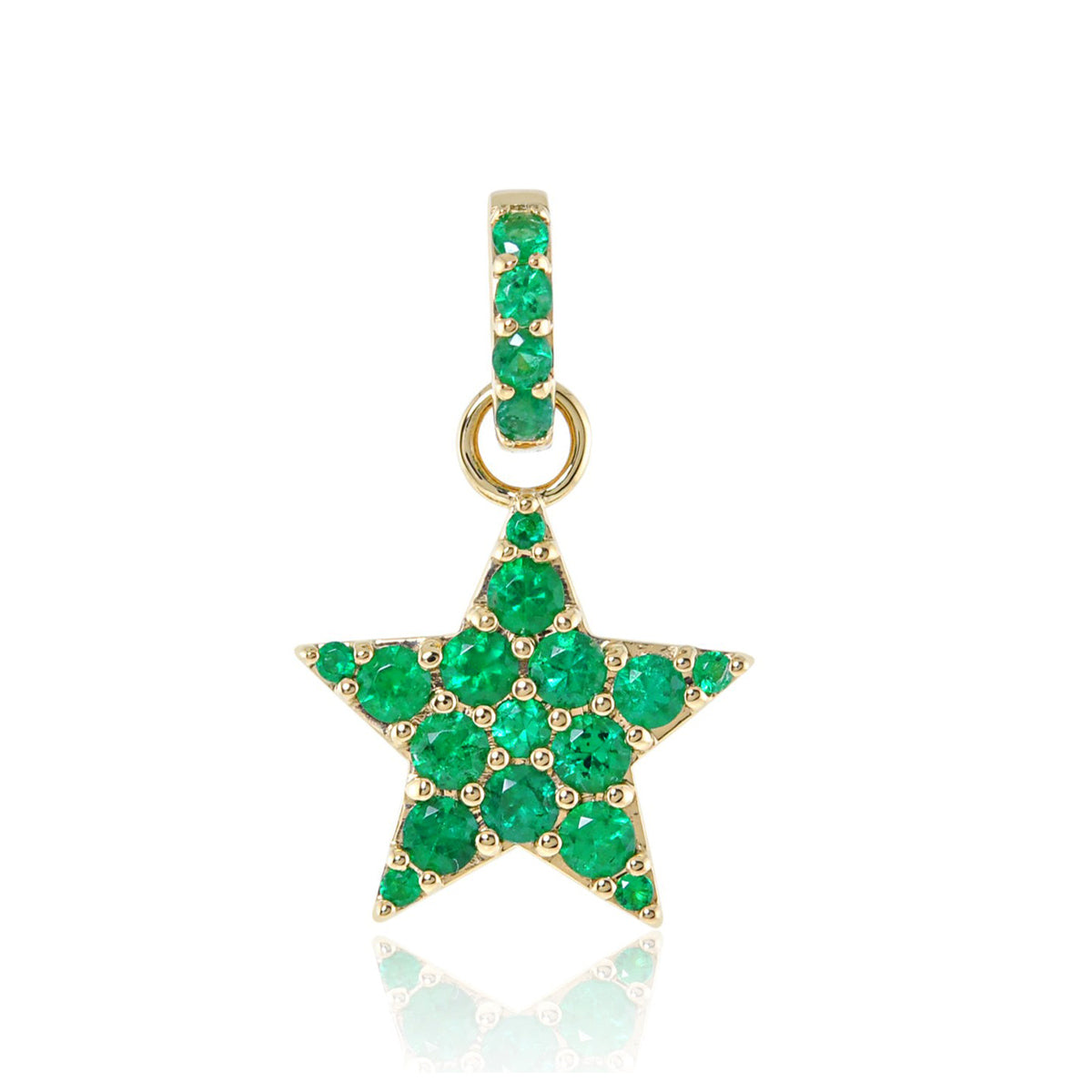Emerald STAR Charm