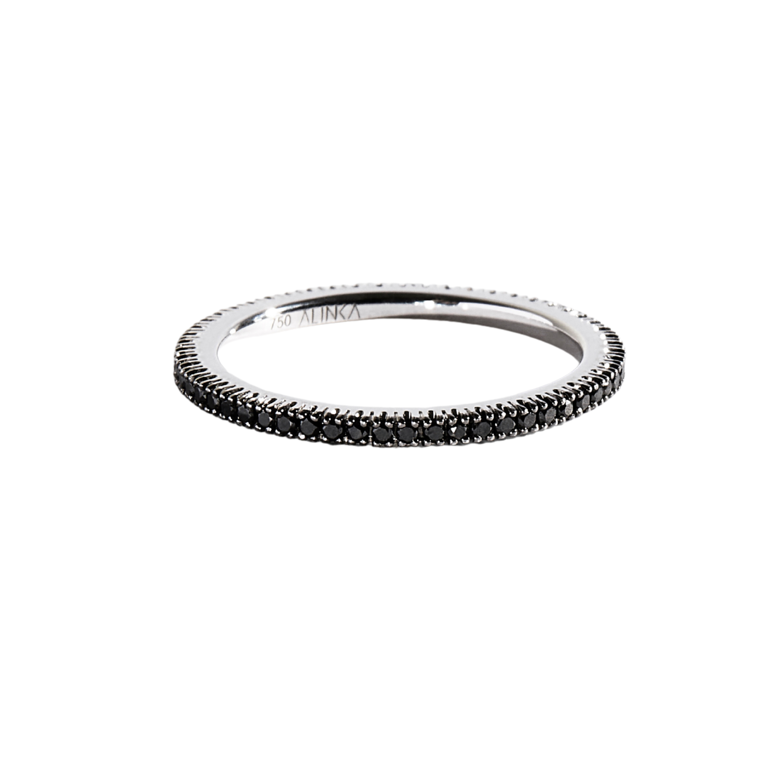 ETERNITY Full Surround Black Diamond Ring