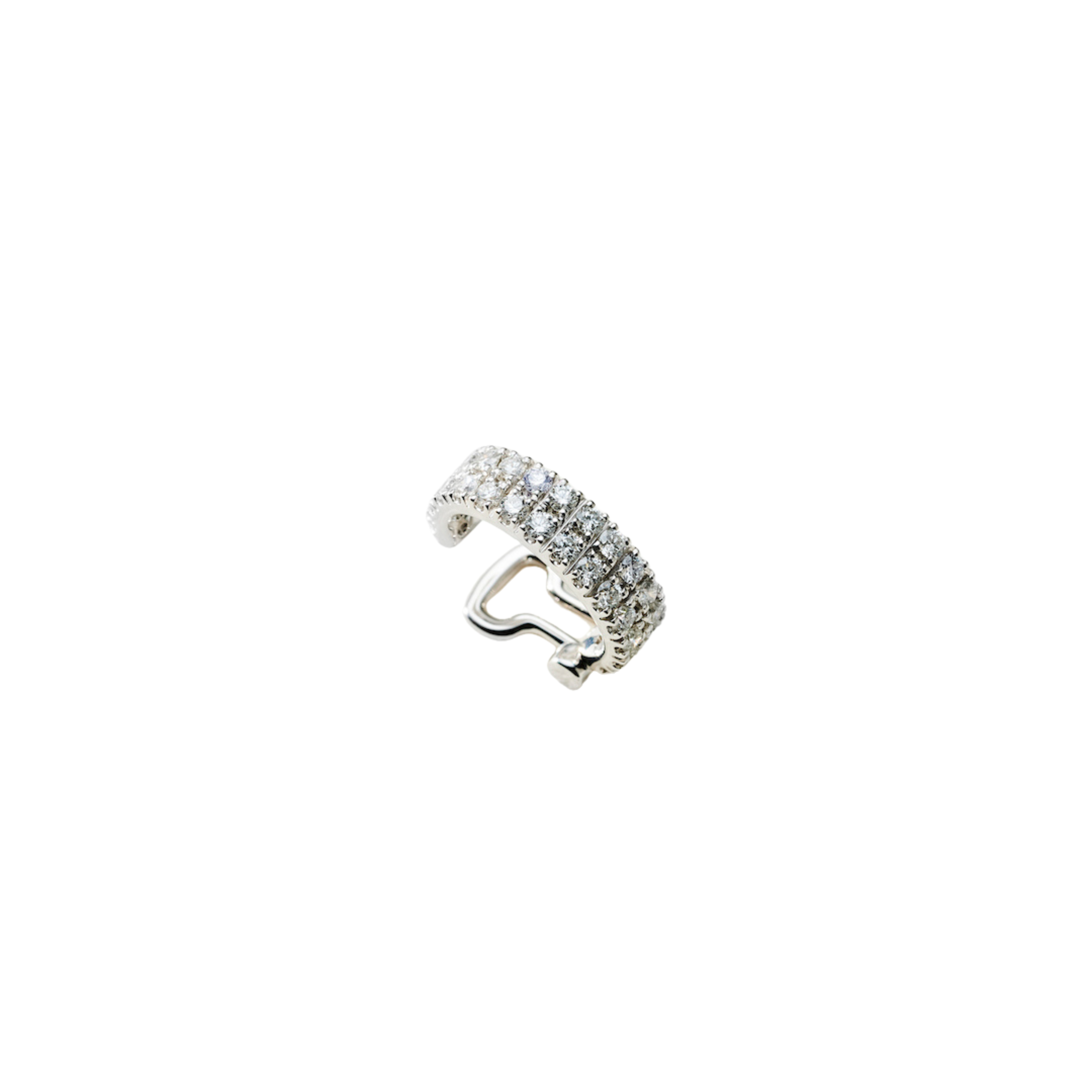 ELENA Double Row Diamond Ear Cuff Single