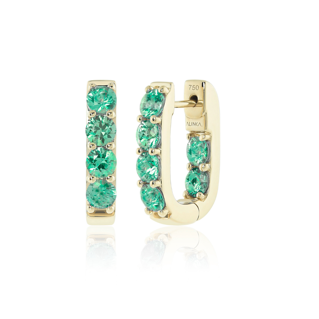 LINKA Grande Emerald Earrings Pair