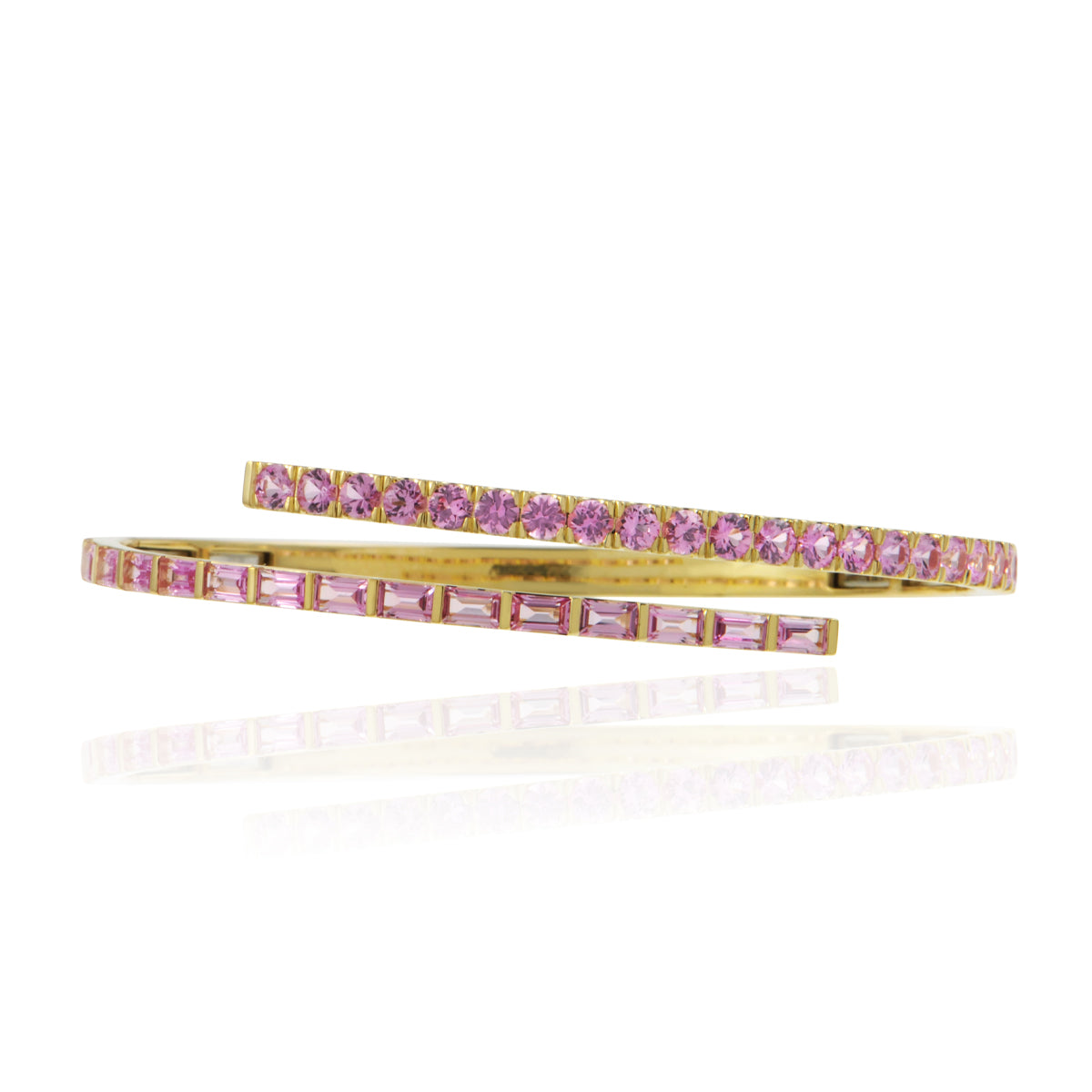 ECLIPSE Pink Sapphire Bangle