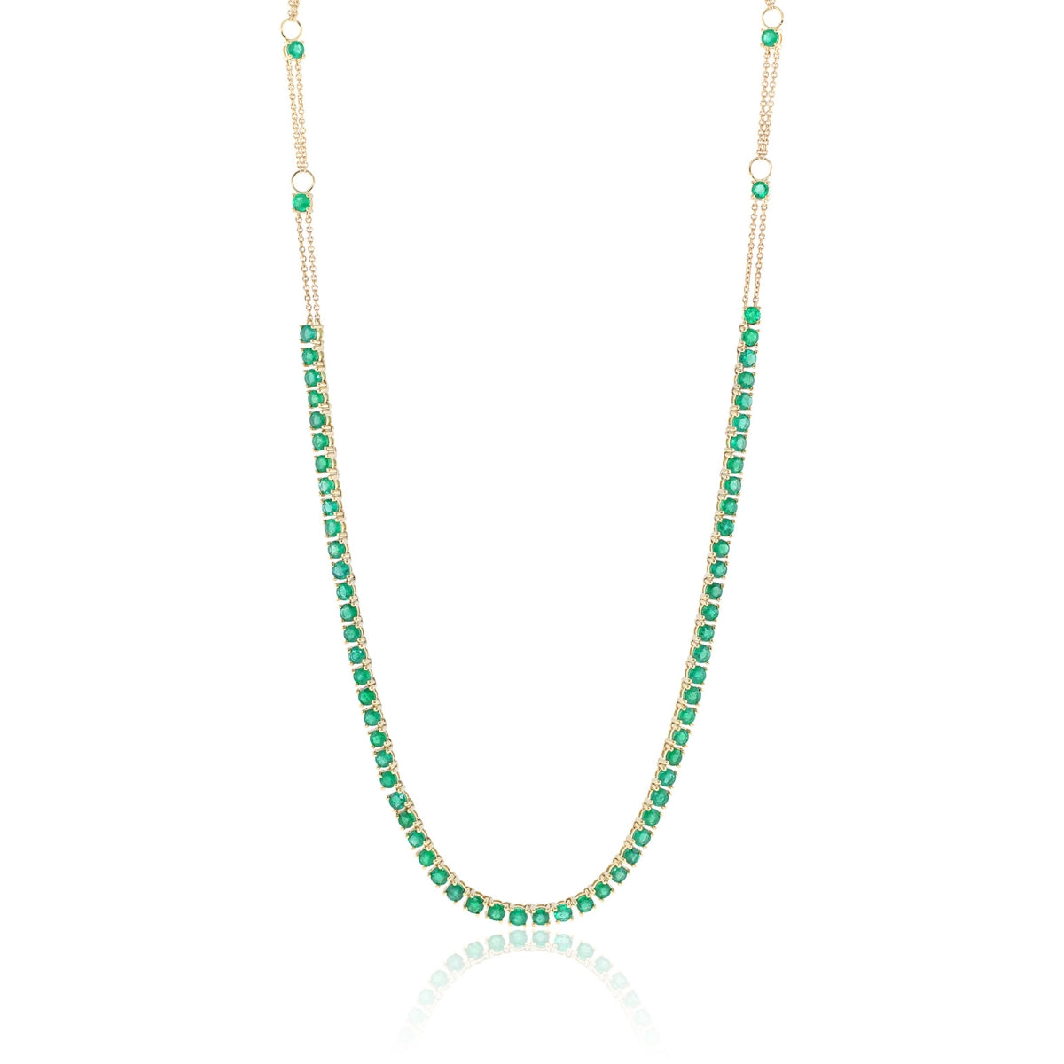RIVIERA Emerald Necklace 6.93ct