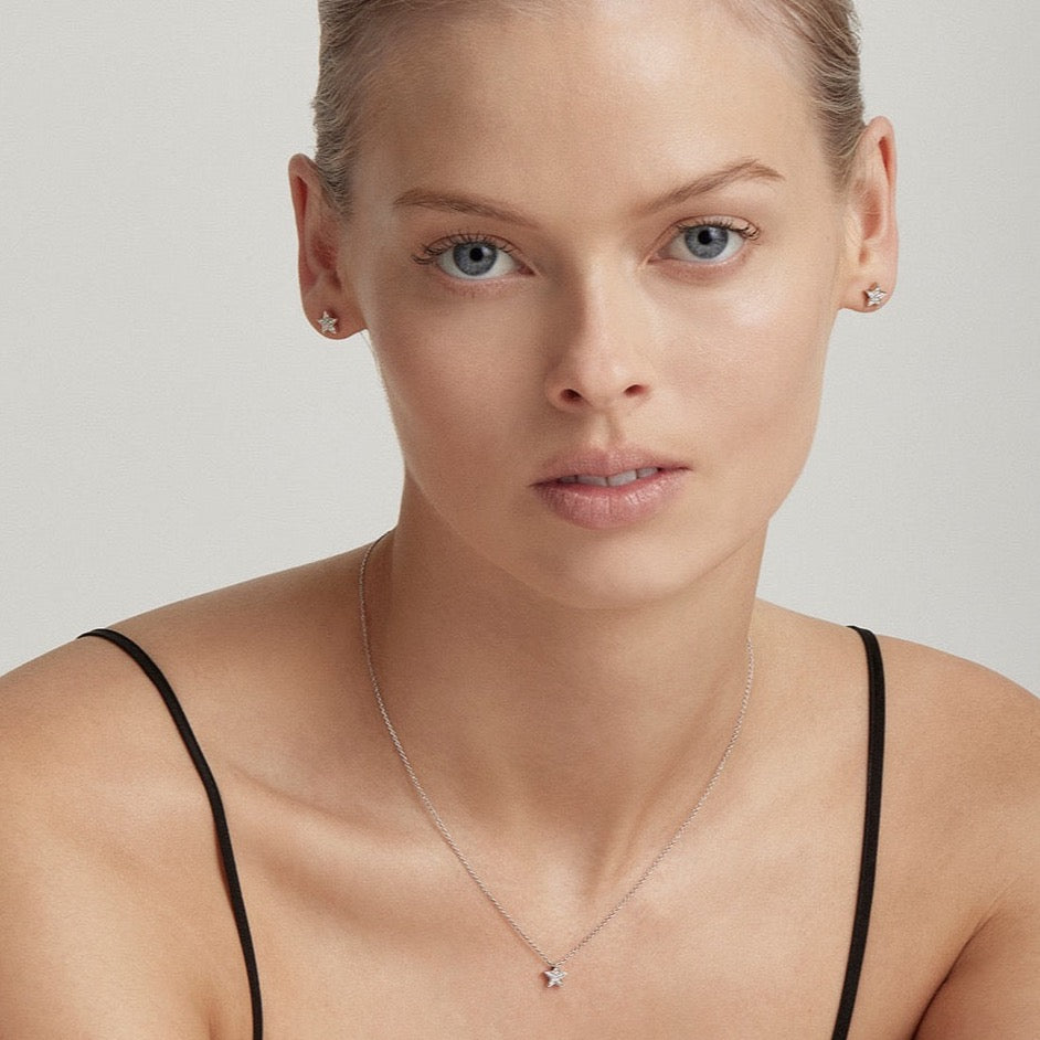 STASIA Star Mini Diamond Stud Single