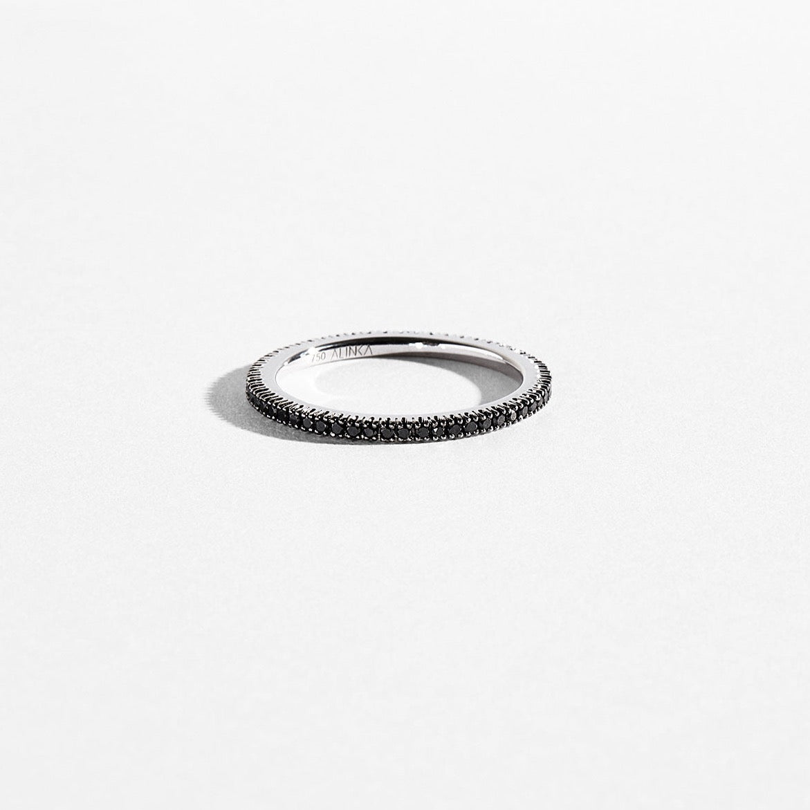 ETERNITY Full Surround Black Diamond Ring