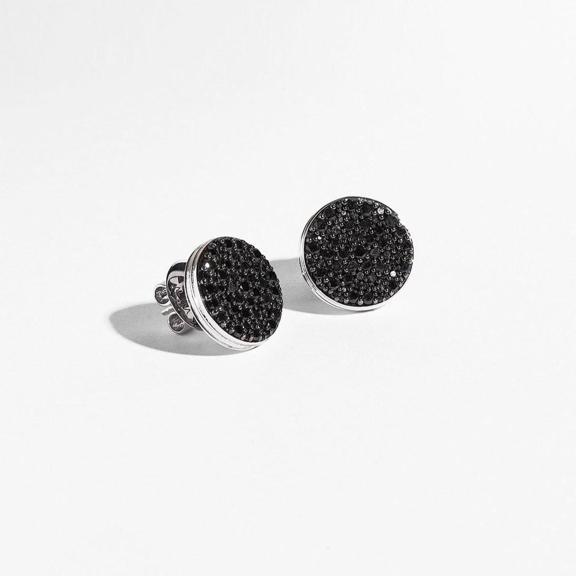 BLACK CAVIAR Black Diamond Stud Earrings Pair