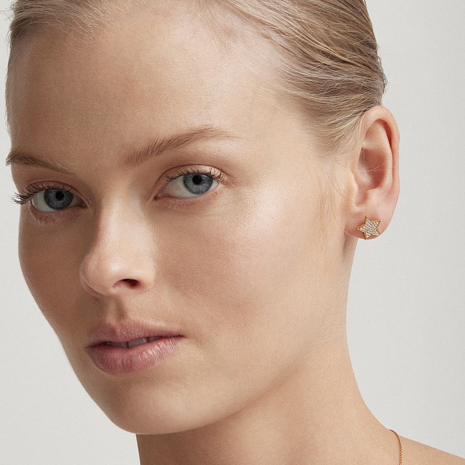 STASIA Star Diamond Stud Earring Single