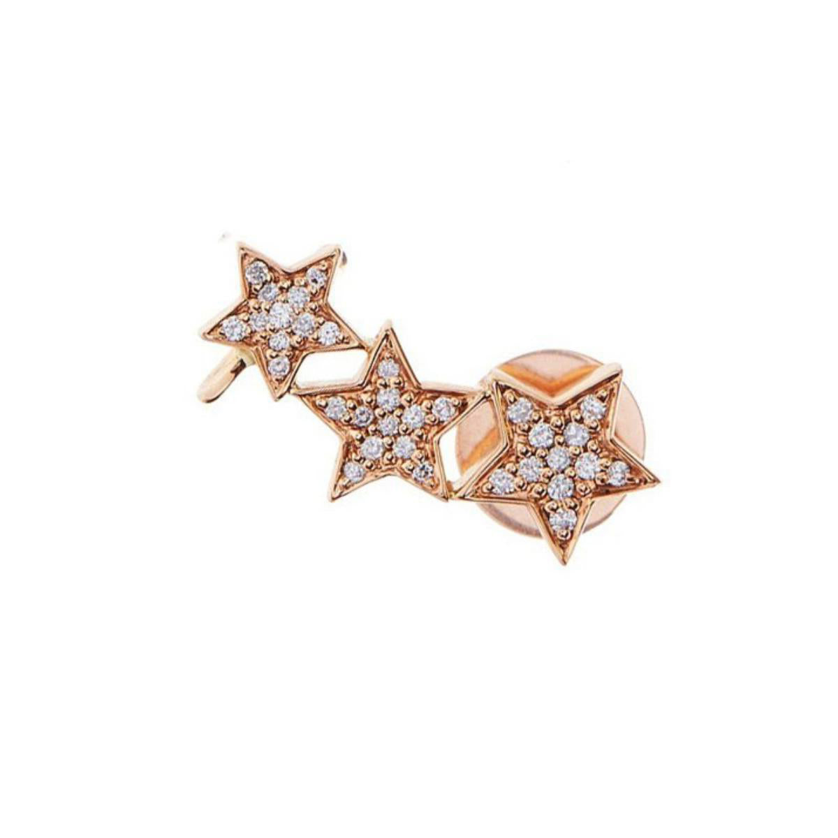 STASIA Triple Star Diamond Ear Cuff Single