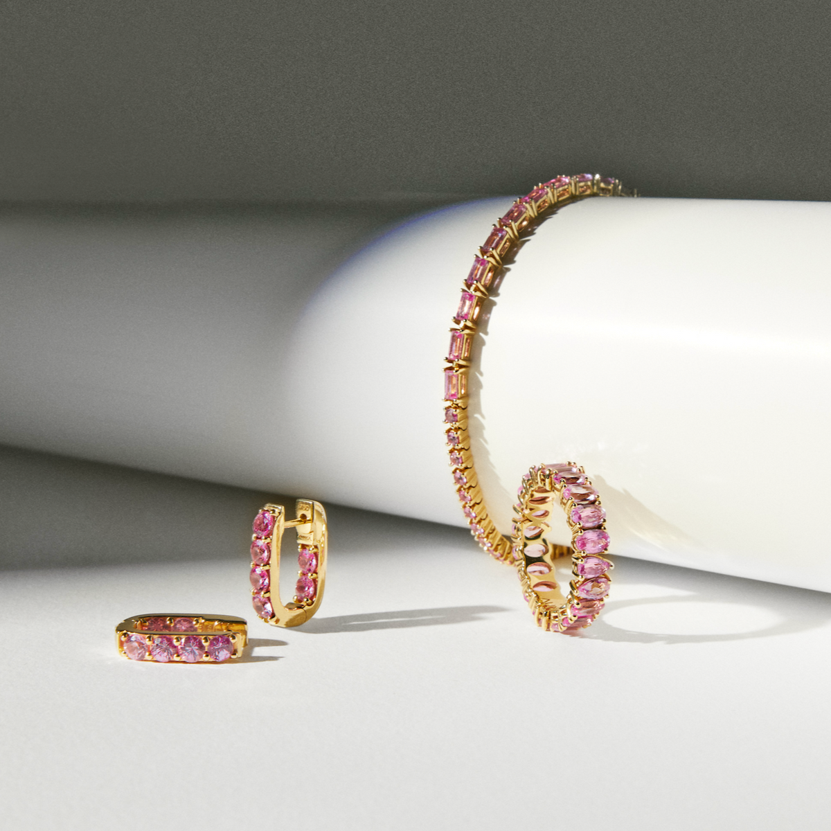 Pink Sapphire AMALFI Line Bracelet