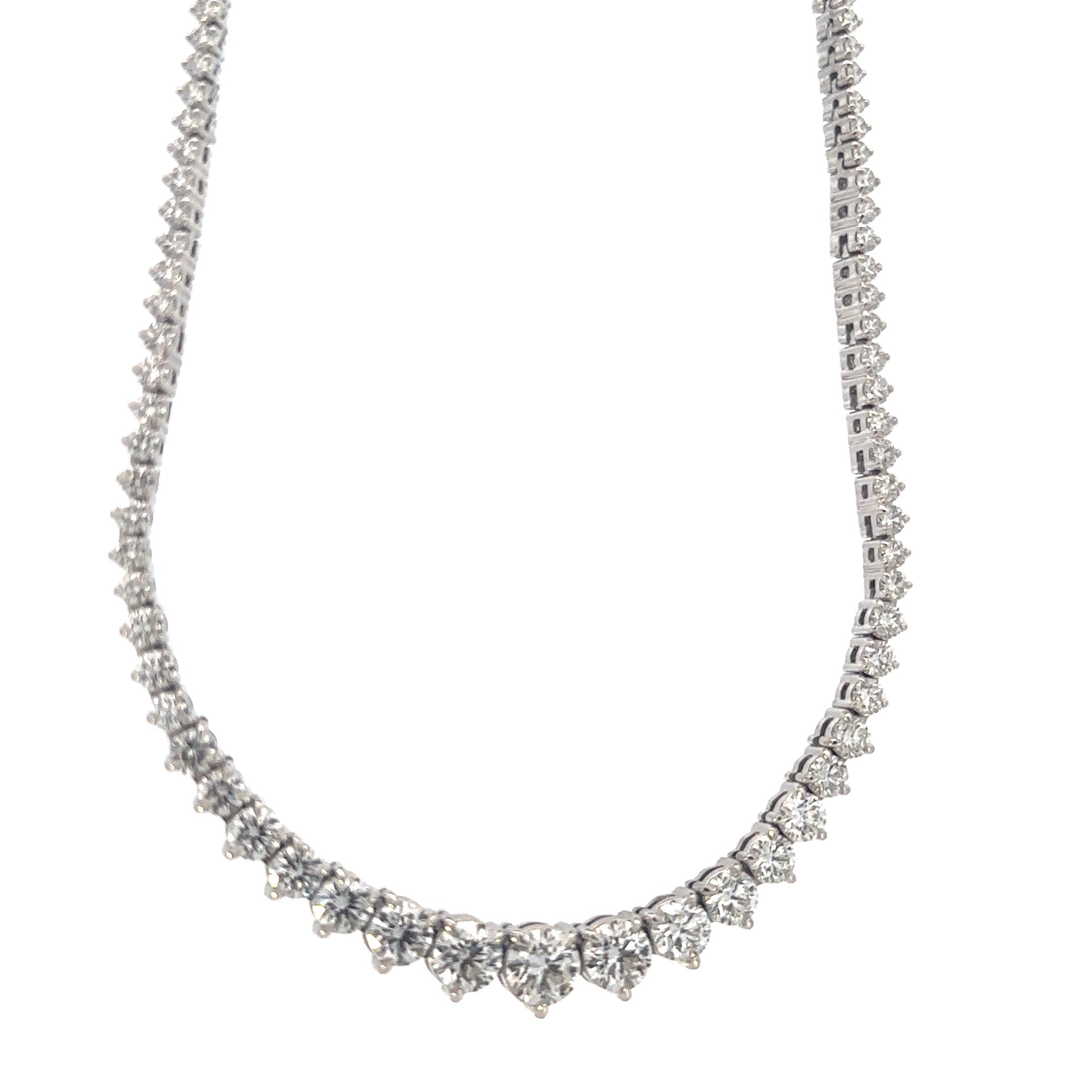 PORTOFINO Graduated Diamond Tennis Necklace 12.0ct