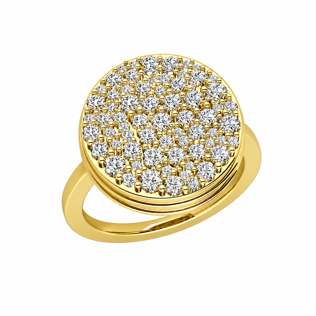 BLACK CAVIAR White Diamond Ring 2ct