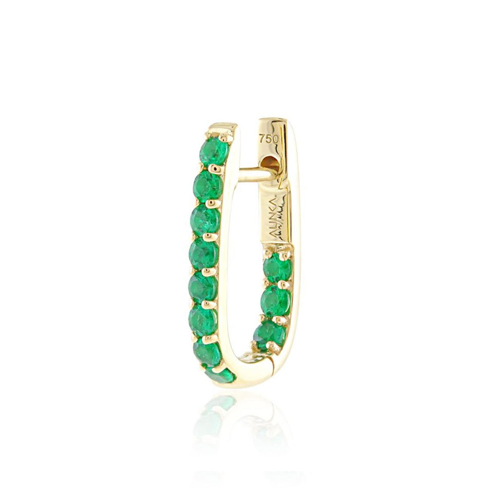 Emerald LINKA mini earrings