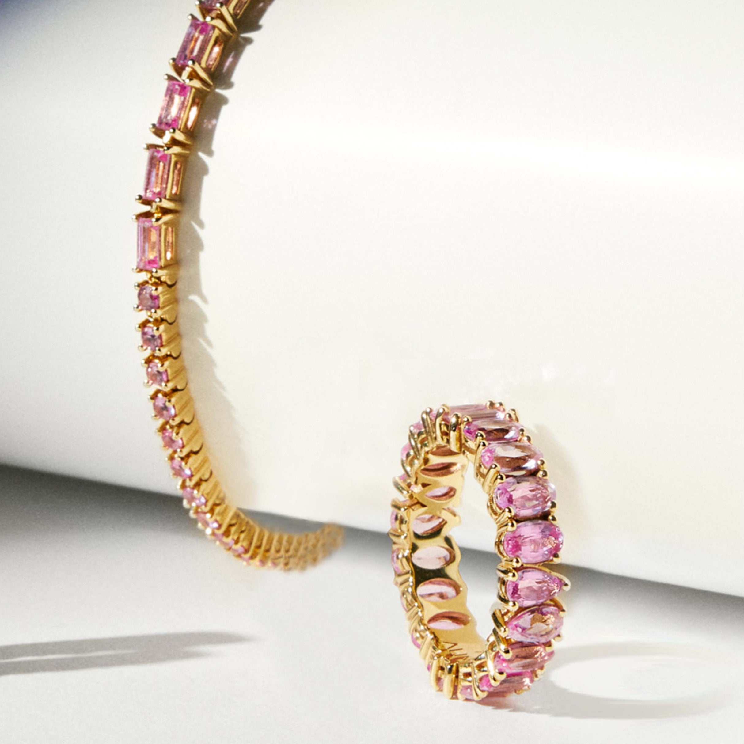 Pink Sapphire ETERNITY Ring