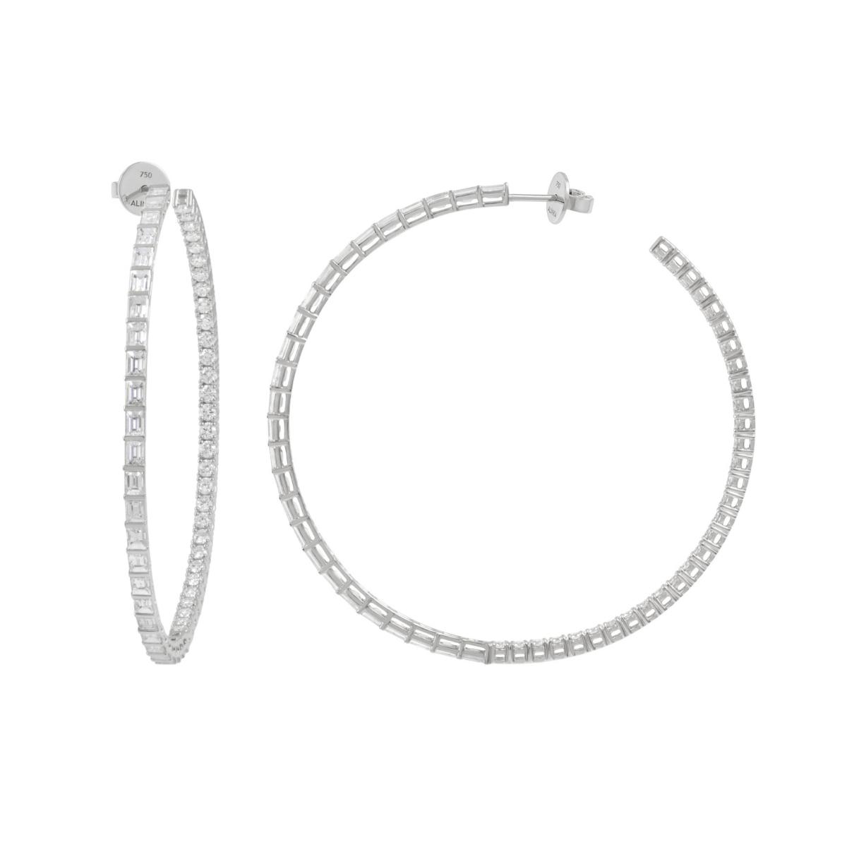 AMALFI Hoops in white gold pair