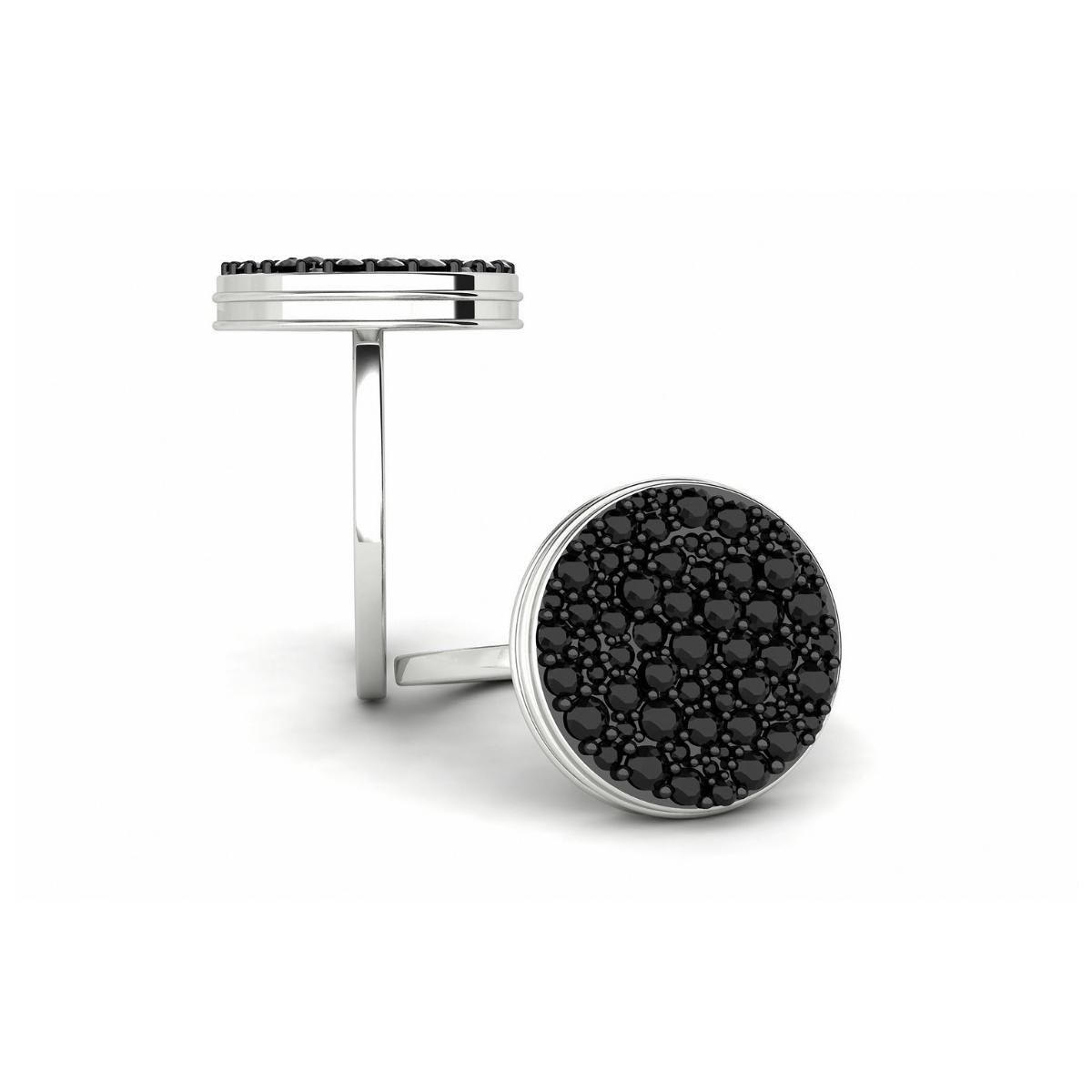 BLACK CAVIAR Black Diamond Ring 2ct