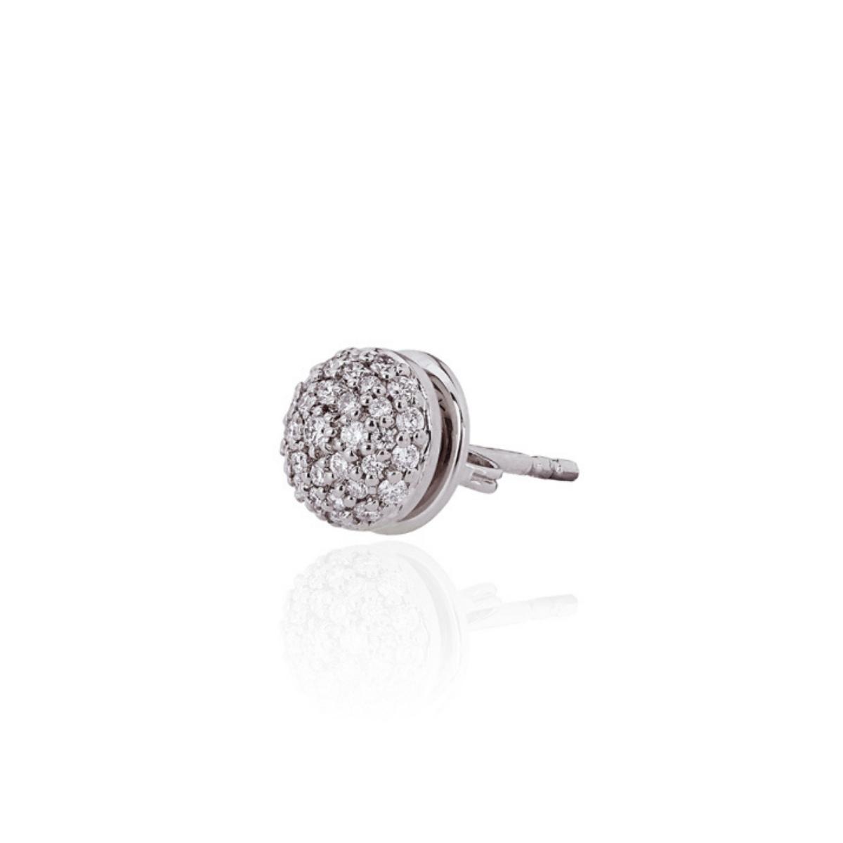 BLACK CAVIAR White Diamond Mini Stud Earring Single