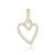 ALINKA Heart Charm 18 carat white gold with white diamonds