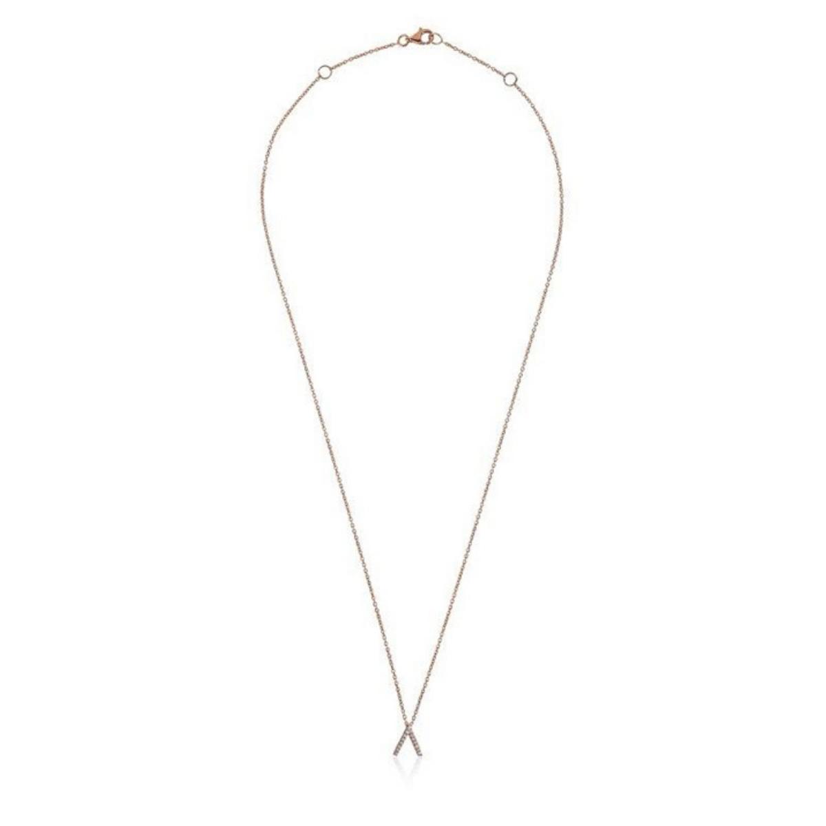 ID Initial Diamond Necklace