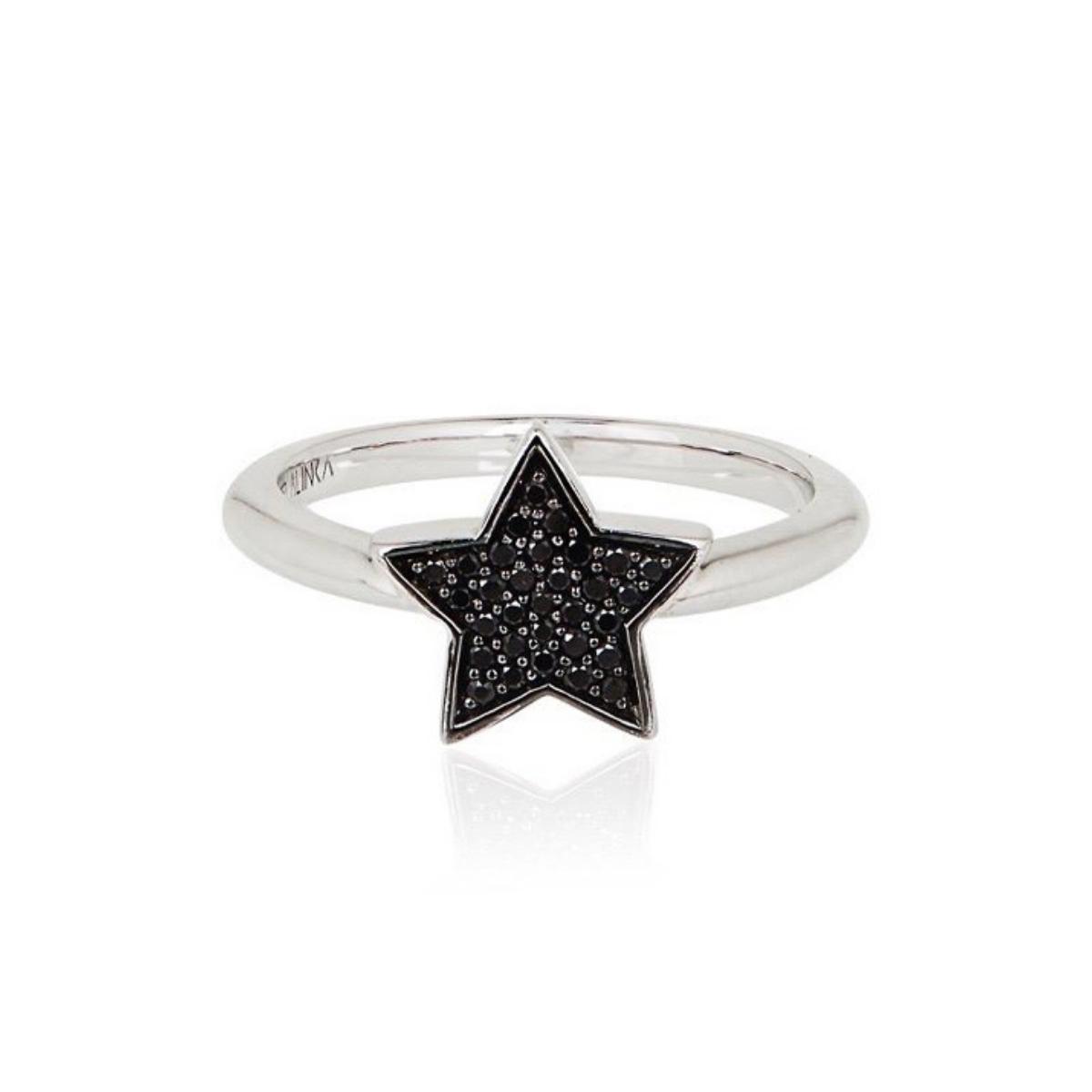 STASIA Single Star Black Diamond Ring