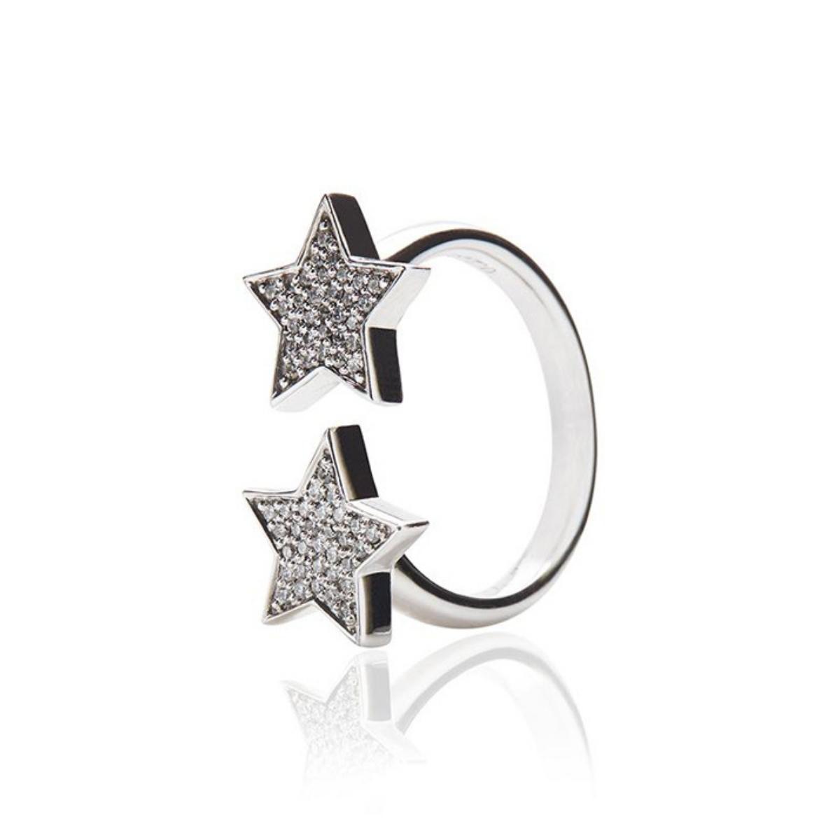 STASIA Two Star Diamond Ring