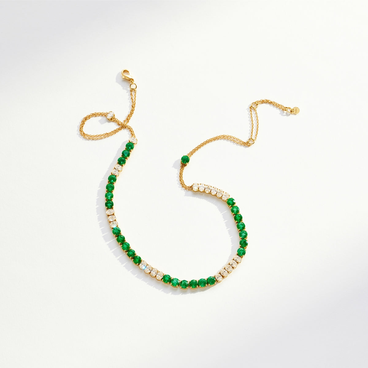 ELEVEN ELEVEN Emerald and Diamond Necklace