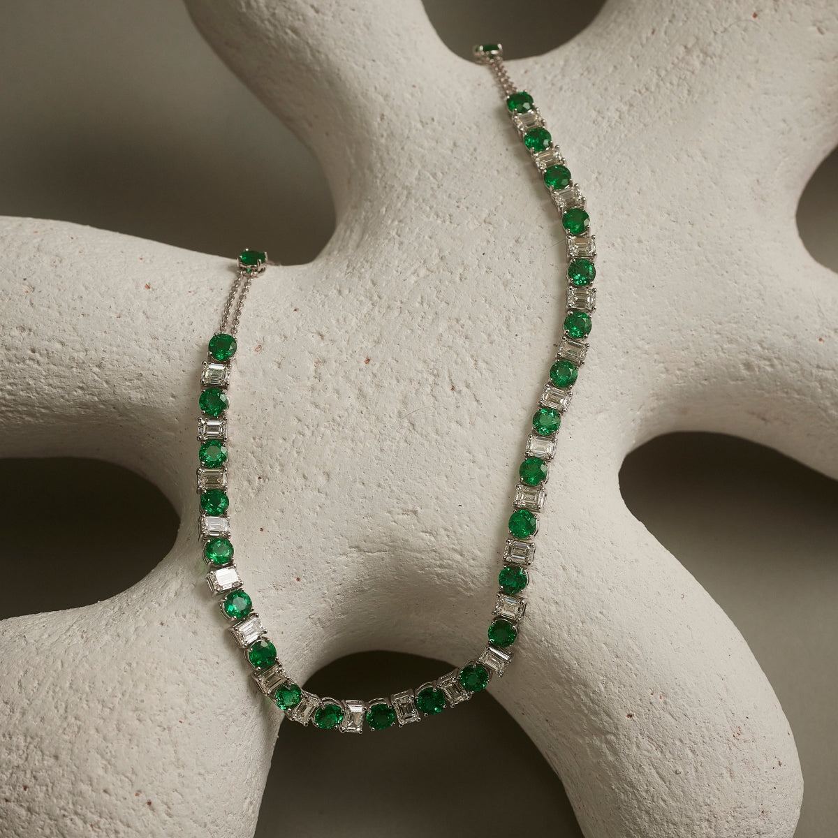 TATIANA Emerald and Diamond Necklace POA
